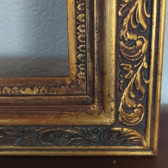 Antique 1700s-1800s Gold Gilt Large Wood Portrait Art Frame 26.5"× 21.25" - Picture 2 of 10